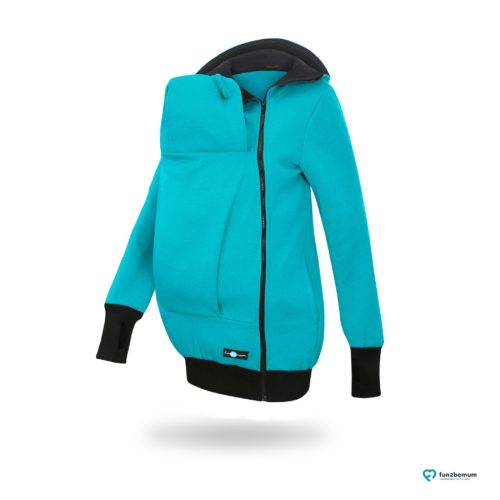 Fun2bemum babywearing sweatshirt jacket Maya bluza do noszenia-2 turquoise