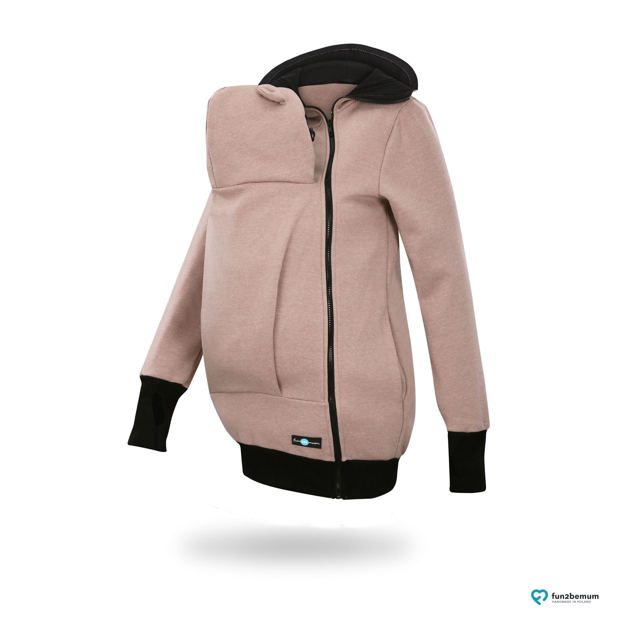 Fun2bemum_babywearing_sweatshirt_jacket_Maya_bluza_do_noszenia (4) Fun2bemum babywearing sweatshirt jacket Maya bluza do noszenia-4 light brown