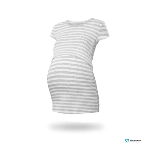 Fun2bemum maternity nursing top Chloe ciazowa bluzka do karmienia (7) - paski szoro biale