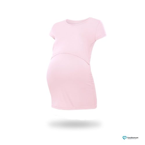 Fun2bemum maternity nursing top Chloe ciazowa bluzka do karmienia (8) - pudrowy roz-