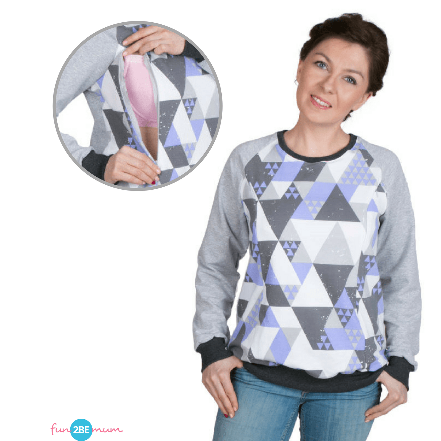 purple triangles collage