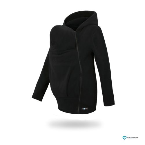 Fun2bemum babywearing fleece jacket Basic bluza do noszenia-3 black