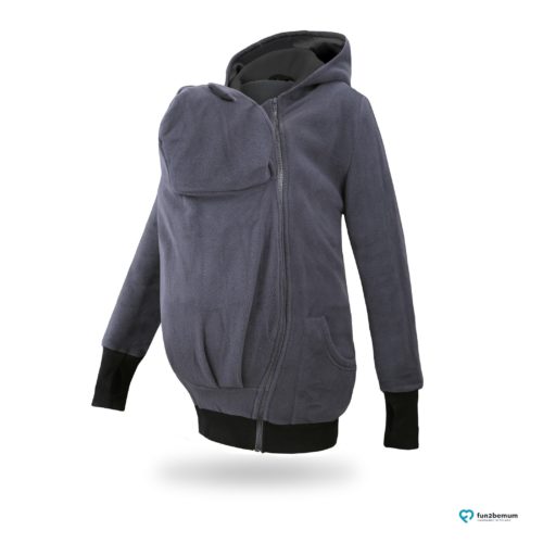 Fun2bemum babywearing fleece jacket Little Bear bluza do noszenia-1 graphite