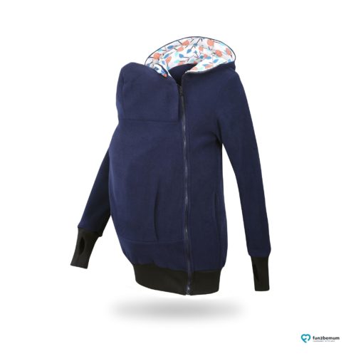 Fun2bemum babywearing fleece jacket Little Bear bluza do noszenia-2 navy