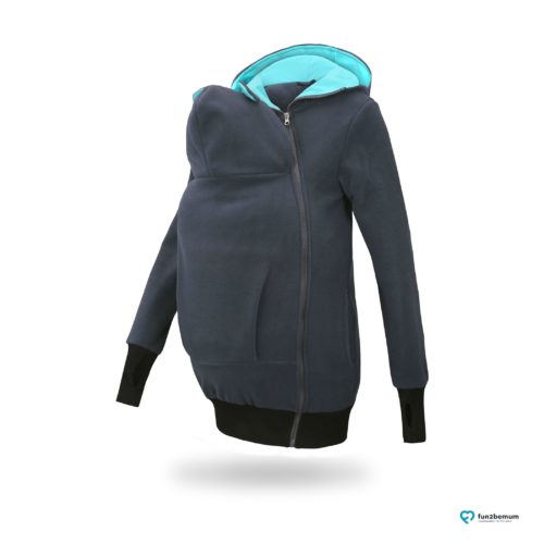 Fun2bemum babywearing fleece jacket Little Bear bluza do noszenia-3 graphite mint