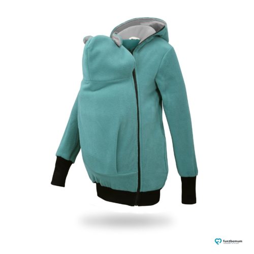 Fun2bemum babywearing fleece jacket Little Bear bluza do noszenia-4 turquoise