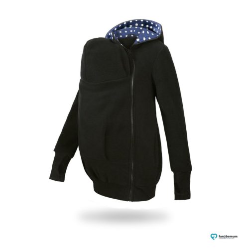 Fun2bemum babywearing fleece jacket Little Bear bluza do noszenia-5 black dots