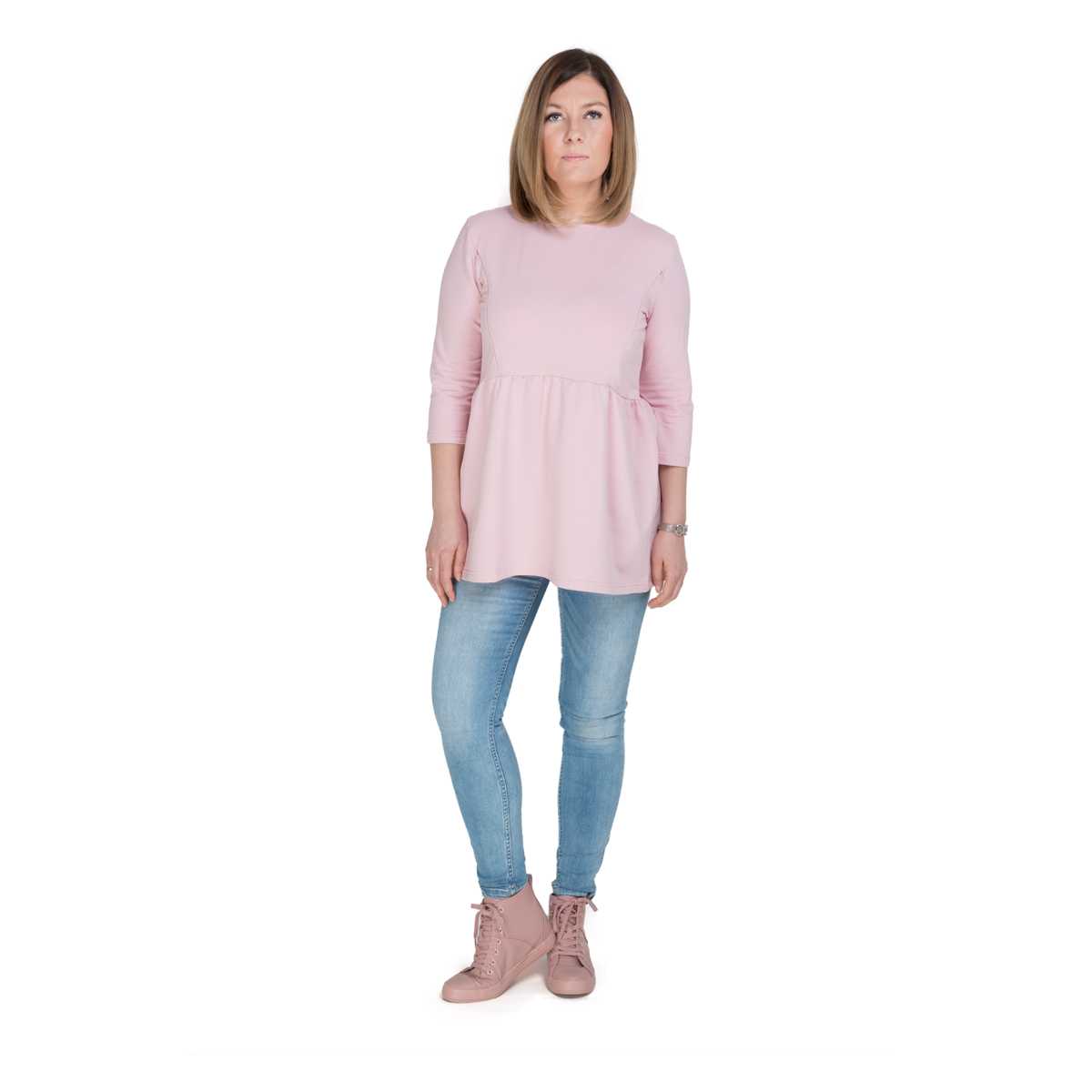 Tunika pudrowy róż 1