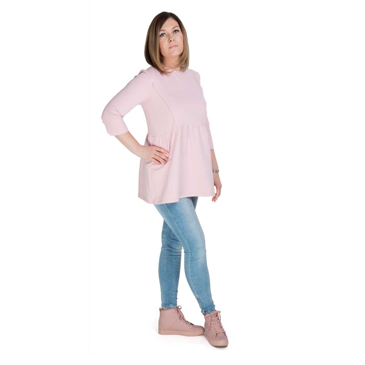 Tunika pudrowy róż 2