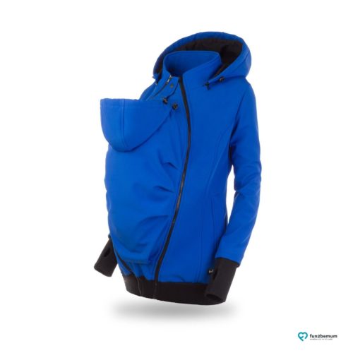Fun2bemum babywearing softshell jacket Everest do noszenia-4 cornflower front
