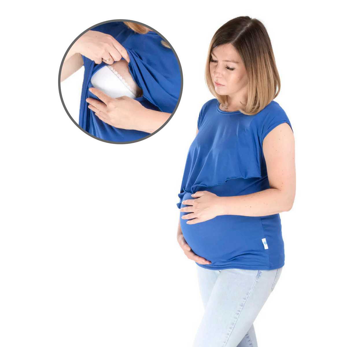 LUCIA short sleeve blue 1x1