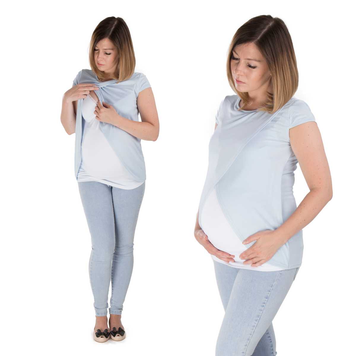 Podwójna falbanka błękitny collage 1x1