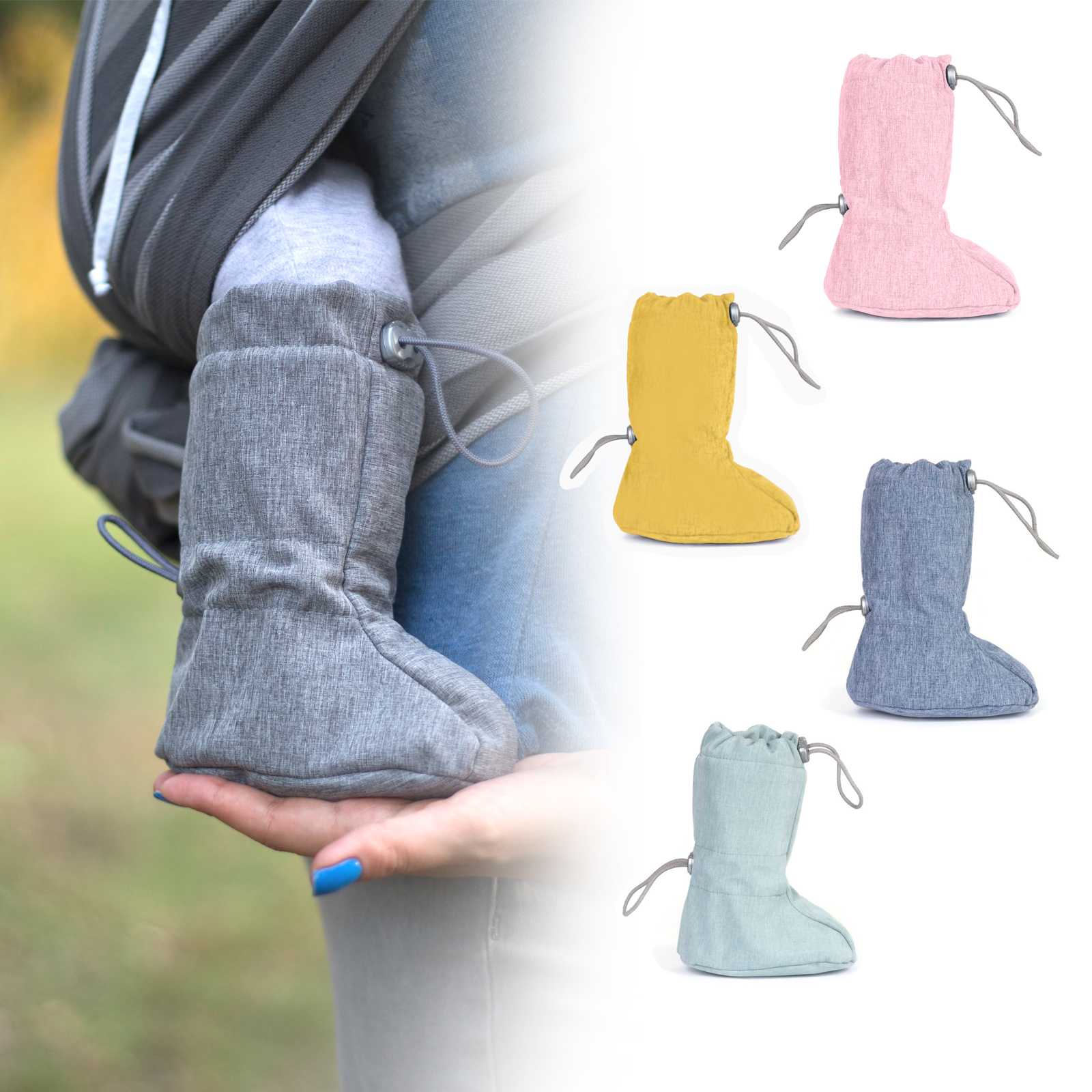 kolaż buciki softshell