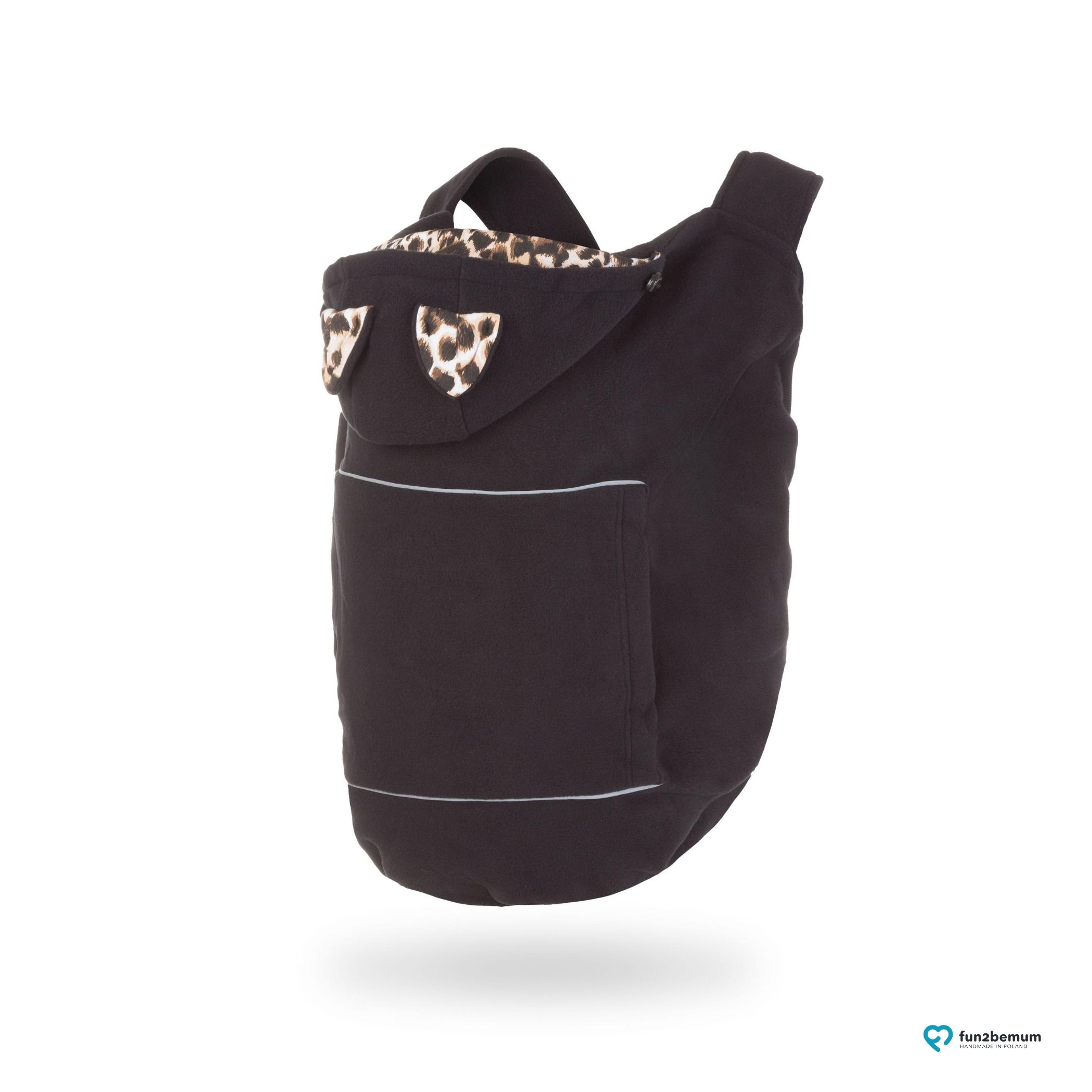 Fun2bemum_babywearing_fleece_cover_oslonka_ghost (3) Fun2bemum babywearing fleece cover oslonka ghost (3) - tygrys czarny