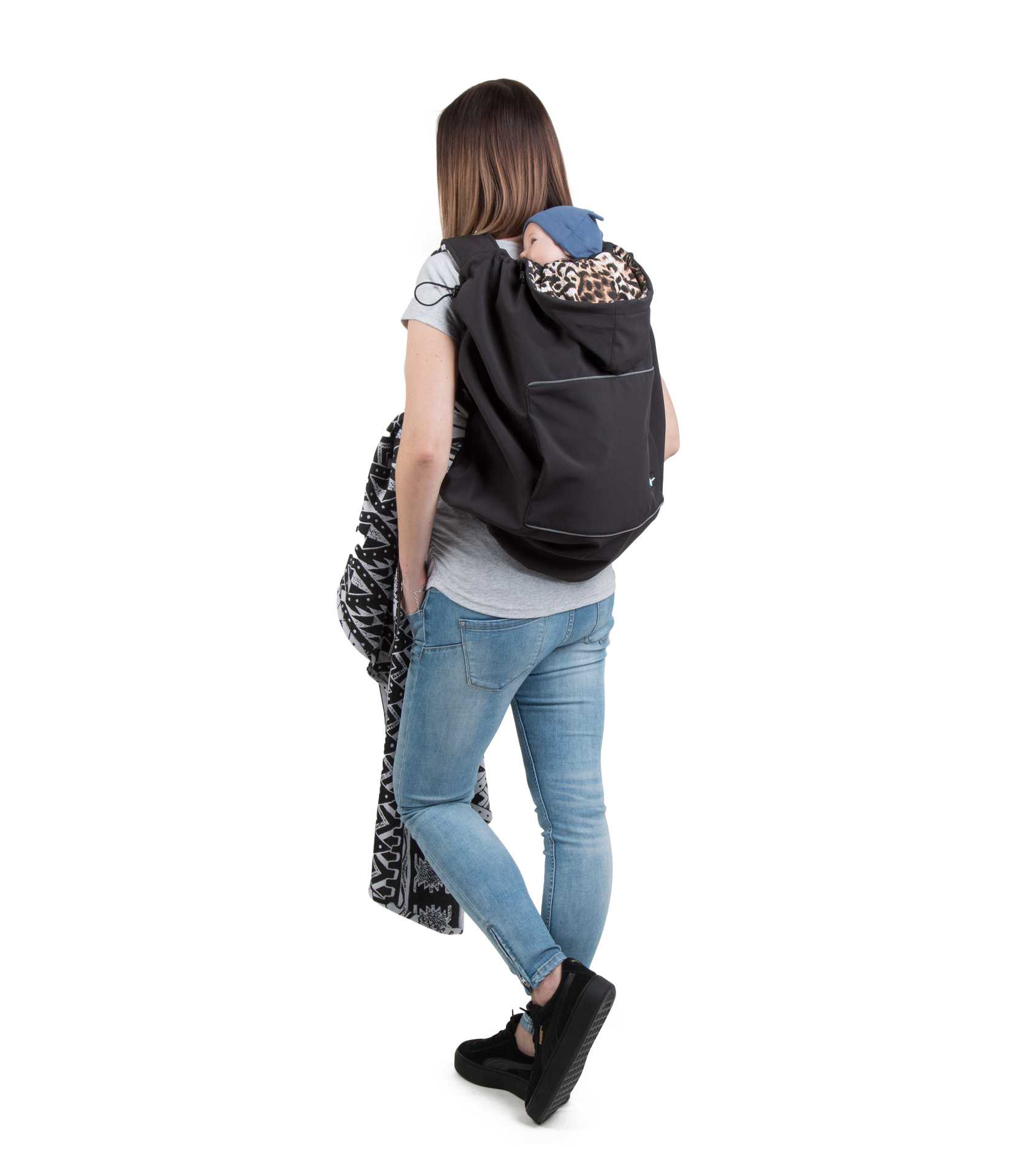 nosidło softshell BLACK_2 mamaville