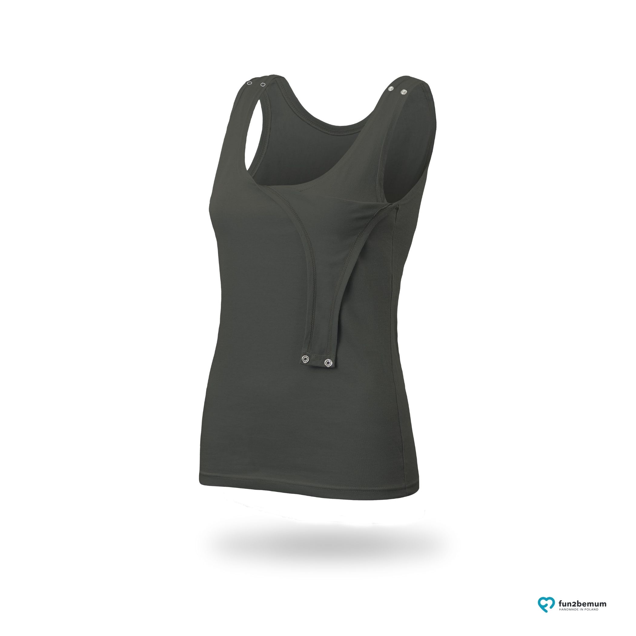 Fun2bemum_maternity_nursing_tank_top_Emma_ciazowa_bluzka_do_karmienia (4) Fun2bemum maternity nursing tank top Emma ciazowa bluzka do karmienia-4 khaki