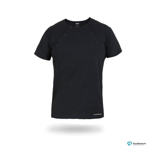 Fun2bemum koszulka do kangurowania skin to skin bonding T-shirt-1 black