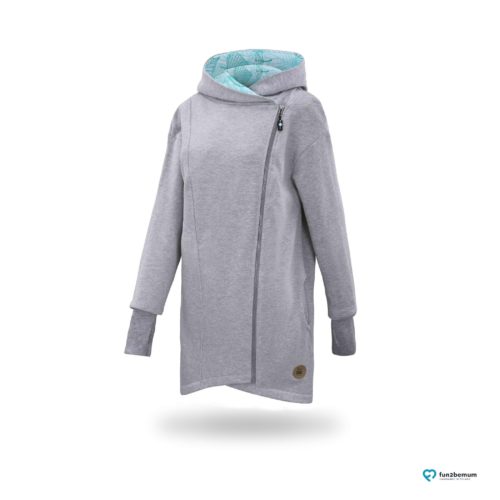 Fun2bemum babywearing coat plaszcz do noszenia ghost - szary (6)