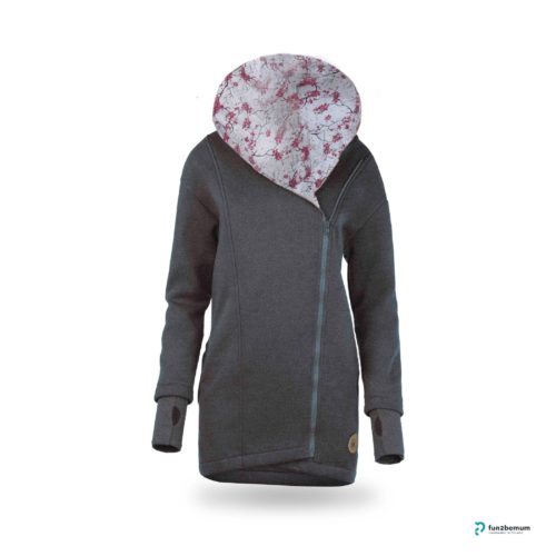 Fun2bemum babywearing coat plaszcz do noszenia ghost (8) - grafitowy