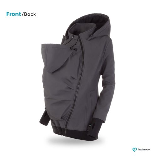 Fun2bemum babywearing softshell jacket Everest do noszenia-4 graphite