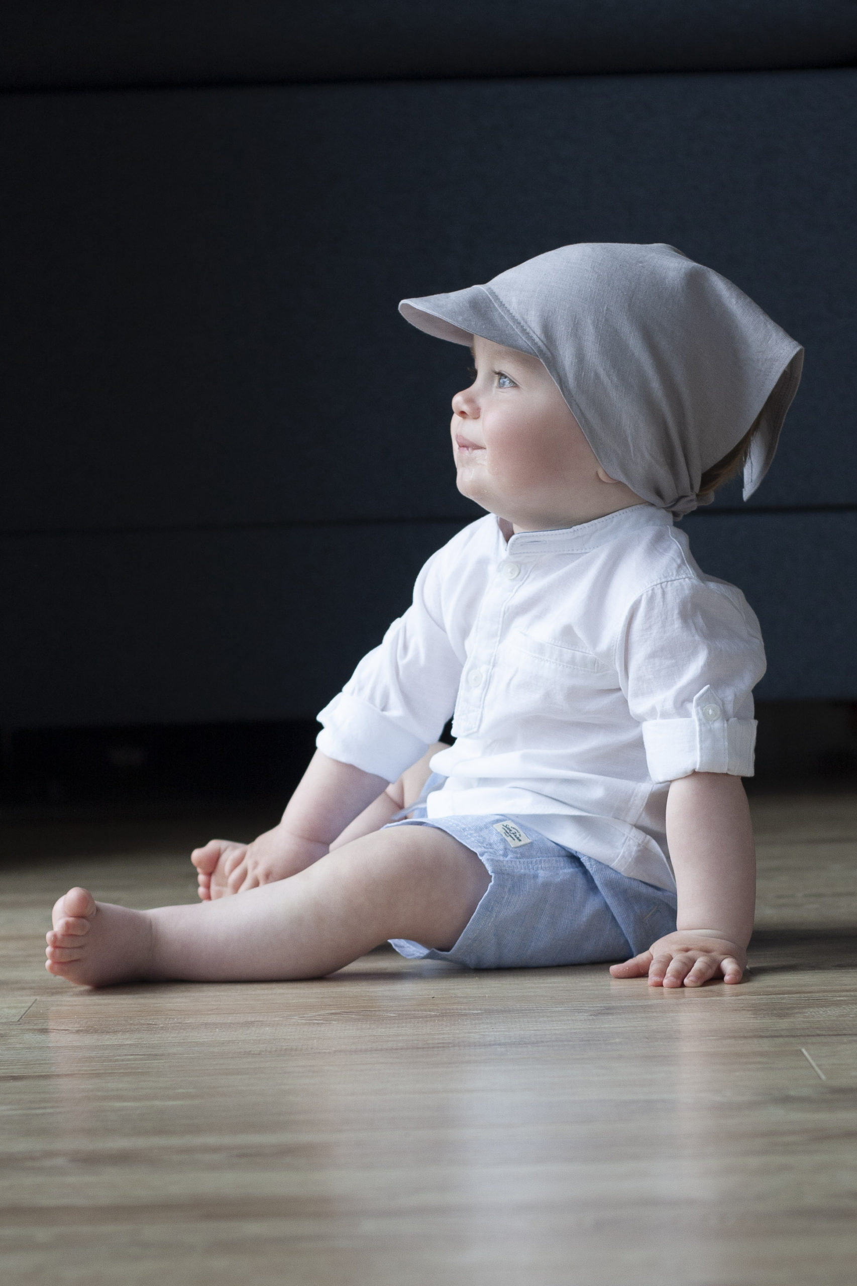 chusteczka lniana popiel szary_1 chusteczka lniana popiel szary_1