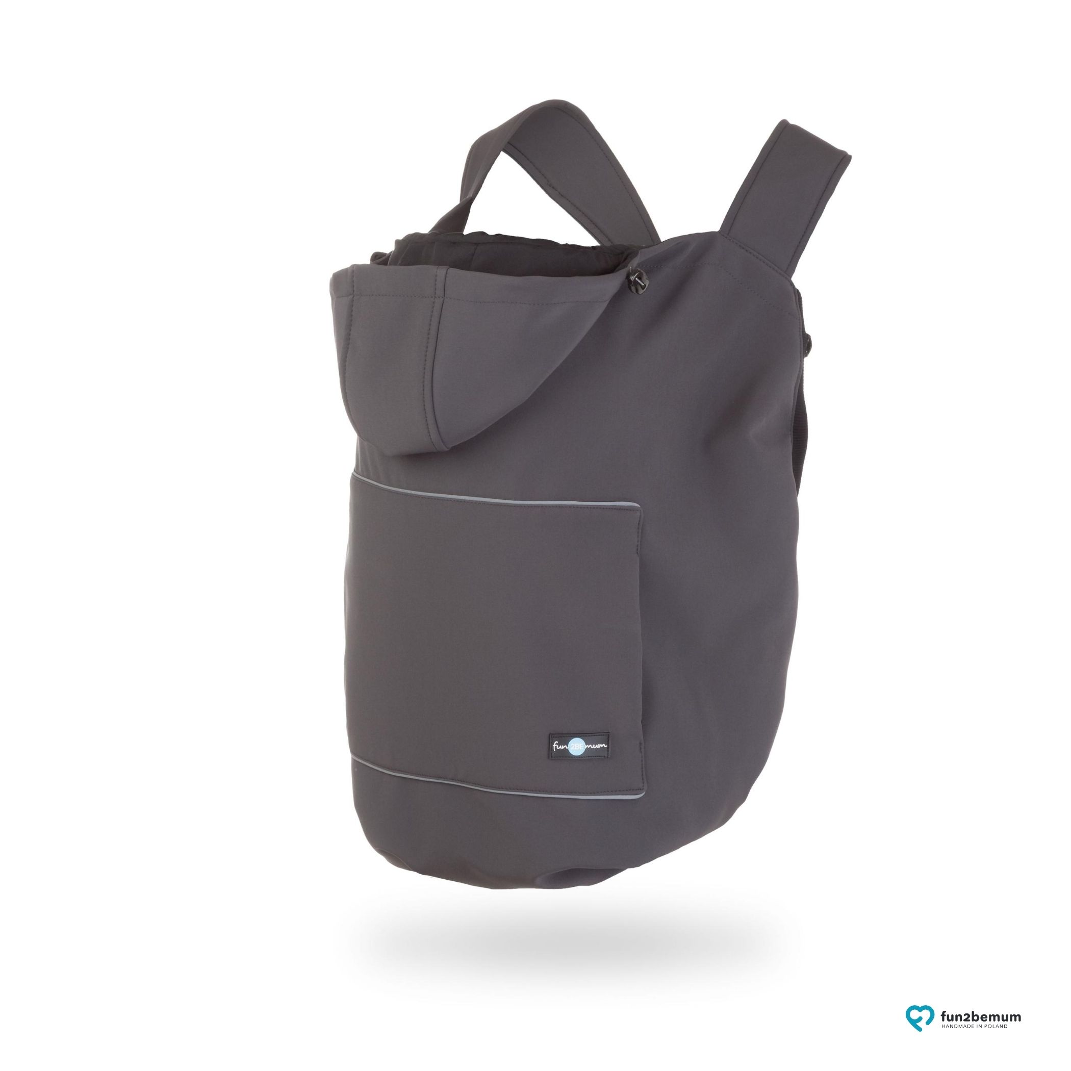Fun2bemum_babywearing_softshell_cover_ghost (4) Fun2bemum babywearing softshell cover ghost (4) - grafit