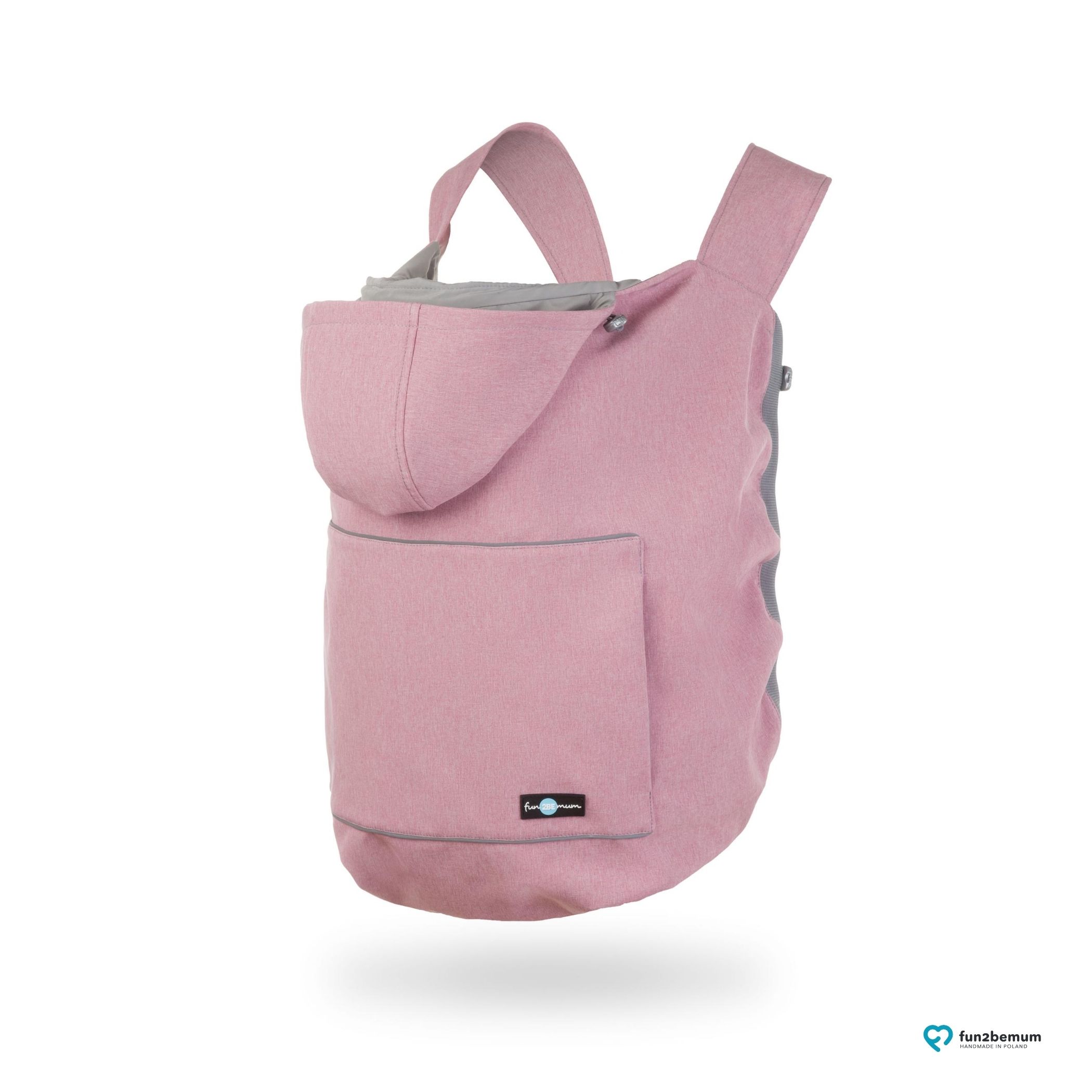 Fun2bemum_babywearing_softshell_cover_ghost (7) Fun2bemum babywearing softshell cover ghost (7) - róż melanż
