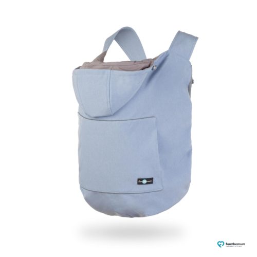 Fun2bemum babywearing softshell cover ghost (8) - baby blue