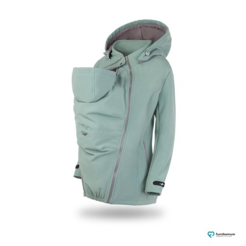 Fun2bemum babywearing softshell jacket Enigma do noszenia-2 mięta